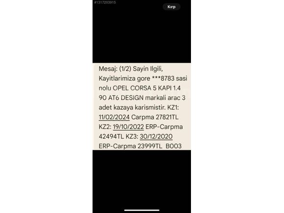2016 TAM OTOMATİK 69.000 KM DE OPEL CORSA 1.4 DESİNG PAKET ACİL