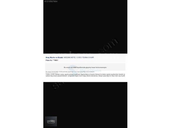 HATASIZ KAYITSIZ NİSSAN NOTE 1.5 DCİ TEKNA 2 PARÇA LOKAL BOYALI