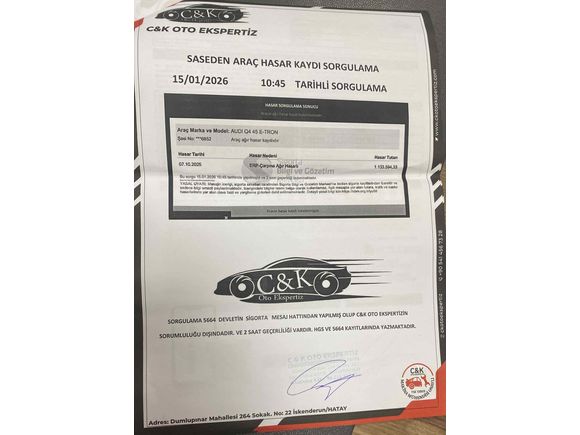 Sahibinden Audi Q4 E-Tron 2024 Model  33.000 km Siyah