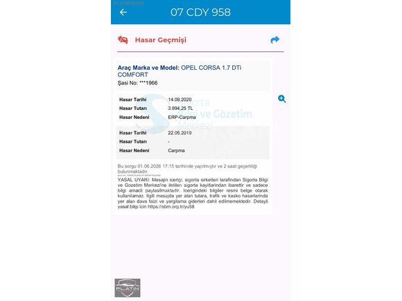 255 KM SIFIR MOTOR CORSA 1.7 OTOMOBİL