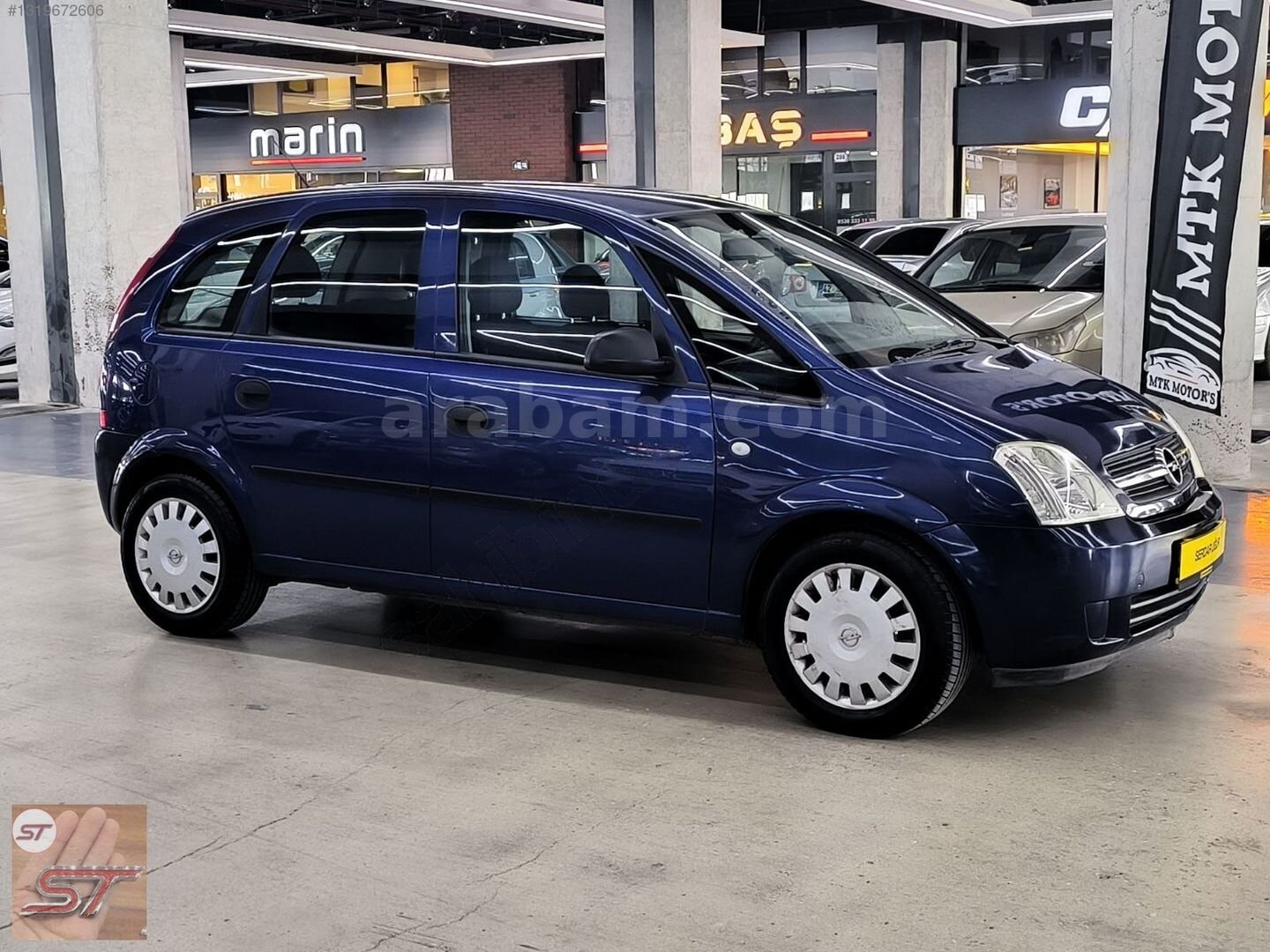 Galeriden Opel Meriva 1.6 Essentia 2004 Model Ankara 193.000 km Mavi 5
