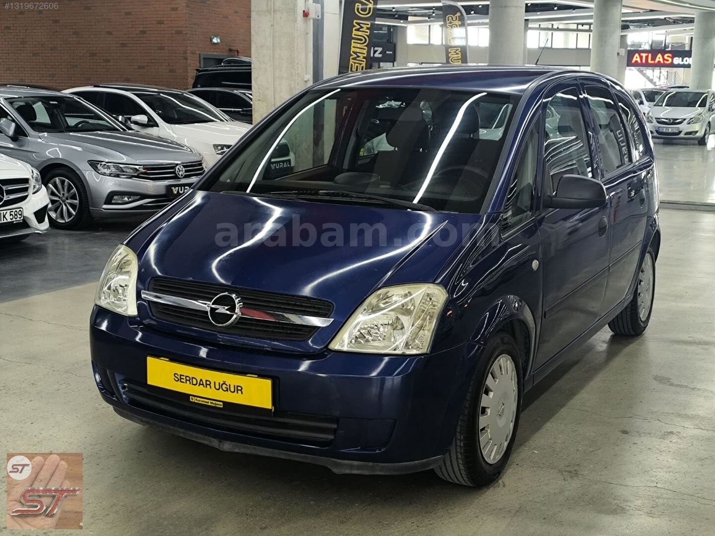 Galeriden Opel Meriva 1.6 Essentia 2004 Model Ankara 193.000 km Mavi 6