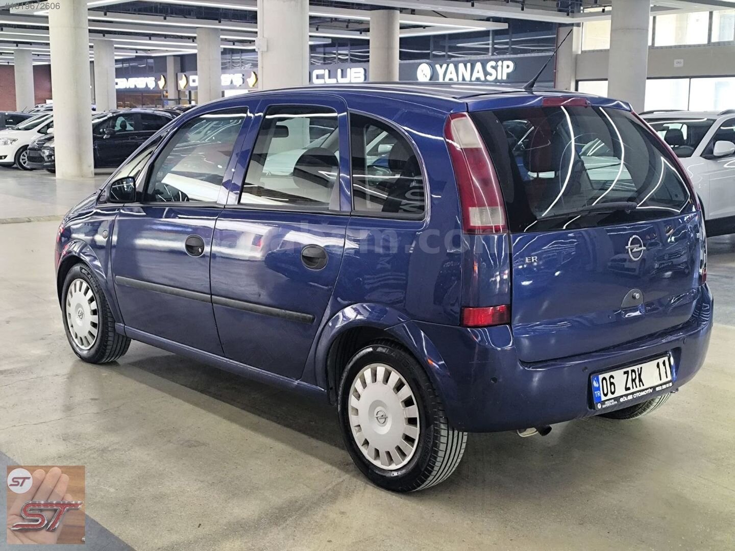 Galeriden Opel Meriva 1.6 Essentia 2004 Model Ankara 193.000 km Mavi 7