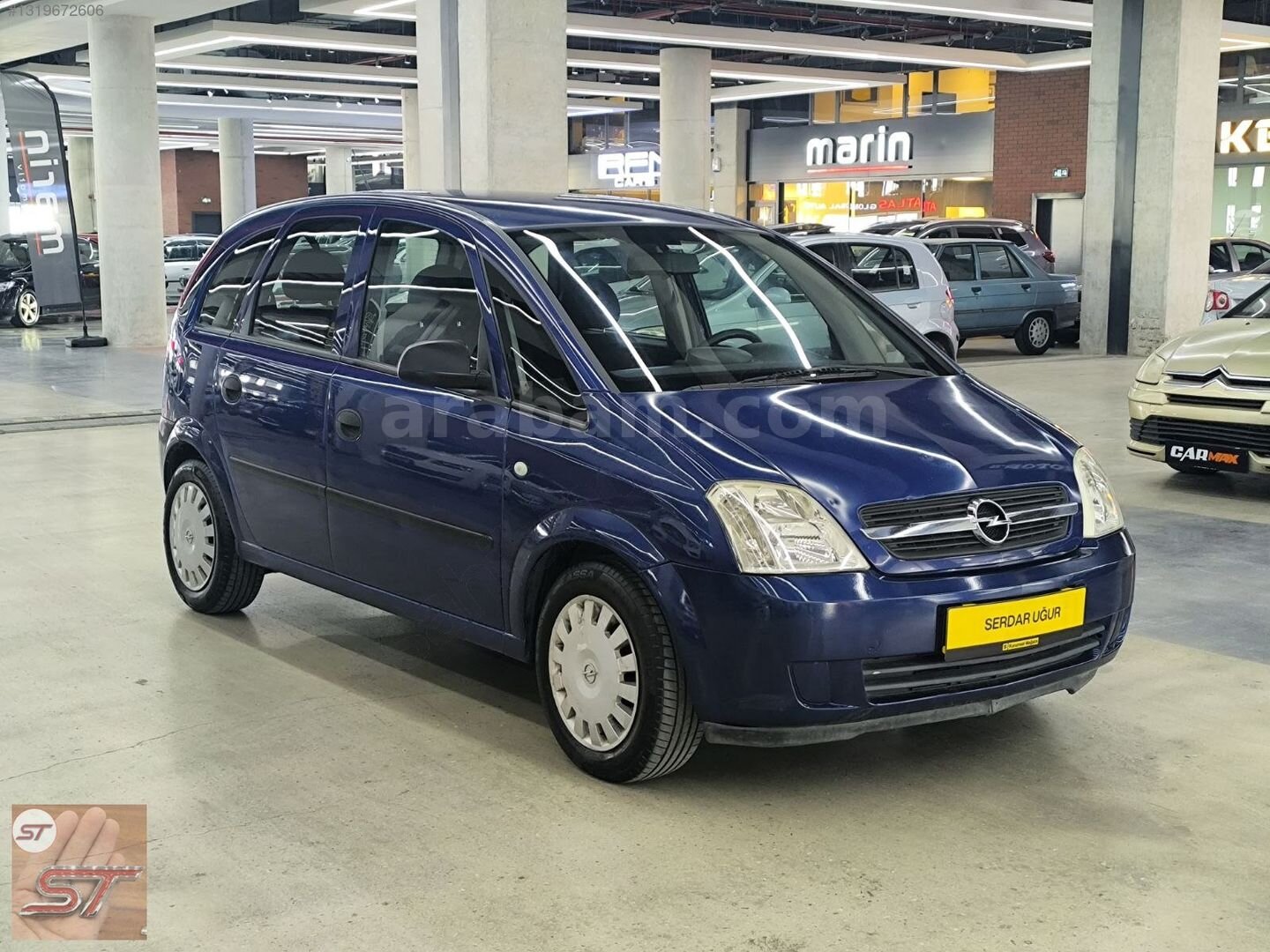 Galeriden Opel Meriva 1.6 Essentia 2004 Model Ankara 193.000 km Mavi 4