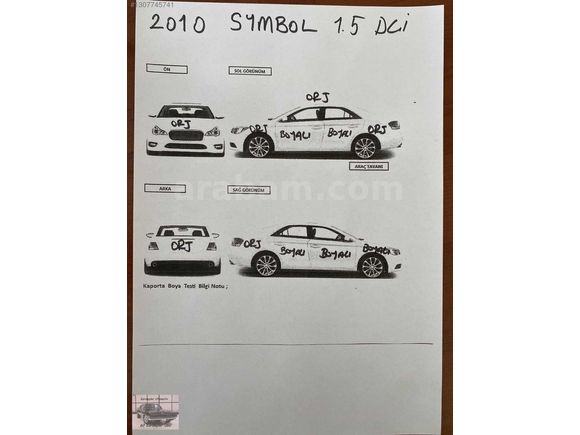 KARDEŞLER'DEN 2010 SYMBOL 1.5 DCİ 85 HP ORJINAL 174.BİN KMDE