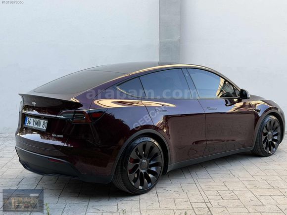 *GEBCAR*2023 TESLA*PERFORMANCE*534 HP*BORDO*ÖZEL PLAKA*HATASIZ*
