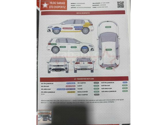 2016 VW GOLF 1.4TSI HİGHLİNE CAM TAVAN OTOMATİK 188BİN KM