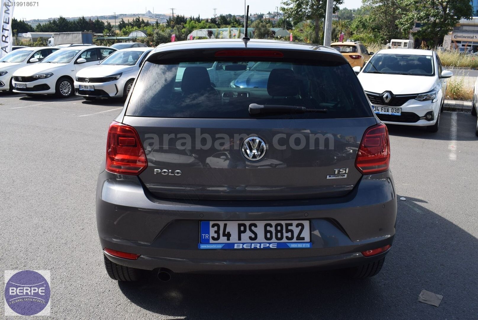 Galeriden Volkswagen Polo 1.2 TSi Lounge 2016 Model İstanbul 62.074 km Gri 7