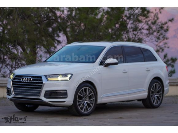 ERDEM'den 2017 Audi Q7 2.0 TFSI SLine 7Koltuklu Beyaz-Siyah Bayi