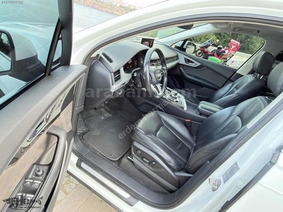 ERDEM'den 2017 Audi Q7 2.0 TFSI SLine 7Koltuklu Beyaz-Siyah Bayi