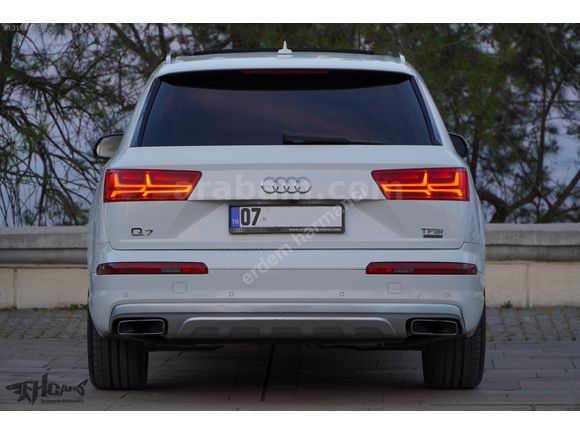 ERDEM'den 2017 Audi Q7 2.0 TFSI SLine 7Koltuklu Beyaz-Siyah Bayi
