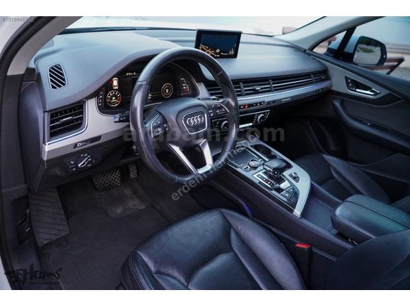 ERDEM'den 2017 Audi Q7 2.0 TFSI SLine 7Koltuklu Beyaz-Siyah Bayi