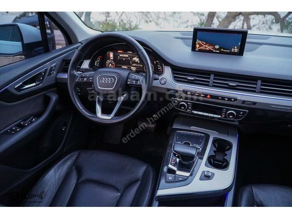 ERDEM'den 2017 Audi Q7 2.0 TFSI SLine 7Koltuklu Beyaz-Siyah Bayi