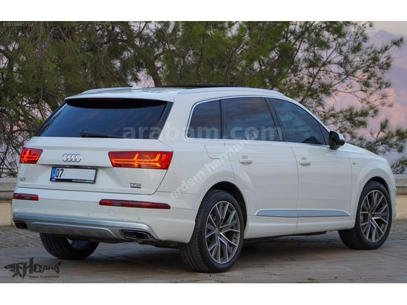 ERDEM'den 2017 Audi Q7 2.0 TFSI SLine 7Koltuklu Beyaz-Siyah Bayi