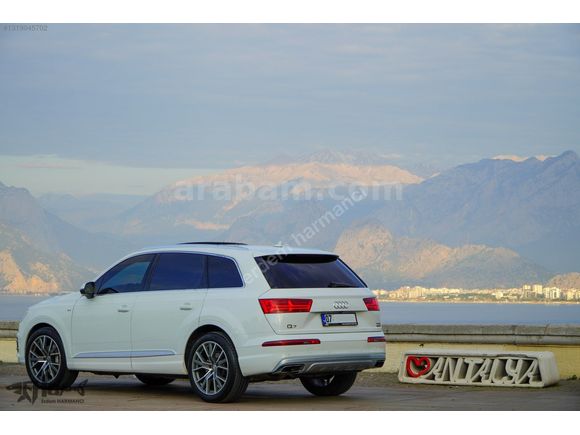 ERDEM'den 2017 Audi Q7 2.0 TFSI SLine 7Koltuklu Beyaz-Siyah Bayi