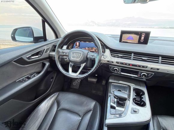 ERDEM'den 2017 Audi Q7 2.0 TFSI SLine 7Koltuklu Beyaz-Siyah Bayi