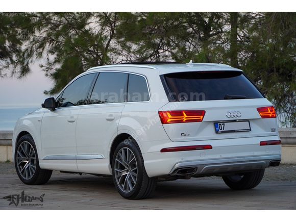ERDEM'den 2017 Audi Q7 2.0 TFSI SLine 7Koltuklu Beyaz-Siyah Bayi