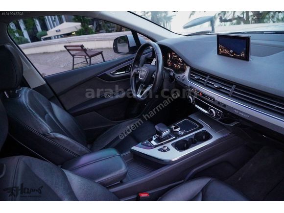 ERDEM'den 2017 Audi Q7 2.0 TFSI SLine 7Koltuklu Beyaz-Siyah Bayi