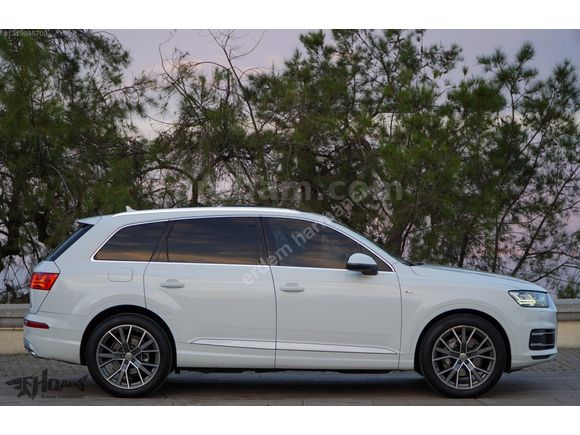 ERDEM'den 2017 Audi Q7 2.0 TFSI SLine 7Koltuklu Beyaz-Siyah Bayi