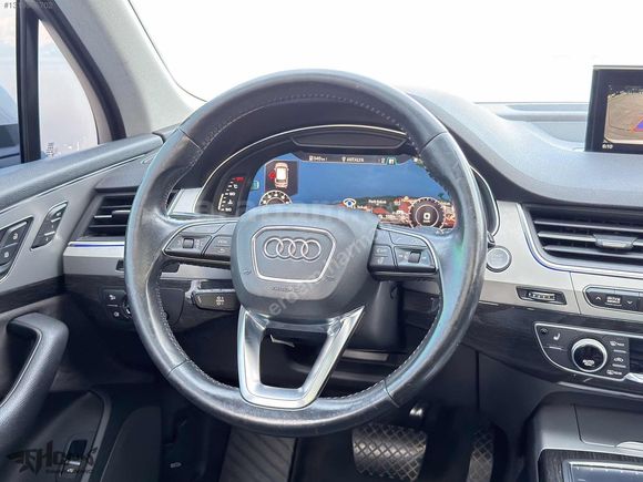 ERDEM'den 2017 Audi Q7 2.0 TFSI SLine 7Koltuklu Beyaz-Siyah Bayi