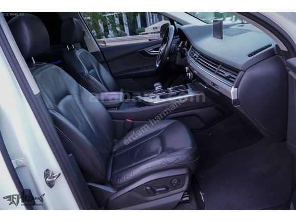 ERDEM'den 2017 Audi Q7 2.0 TFSI SLine 7Koltuklu Beyaz-Siyah Bayi