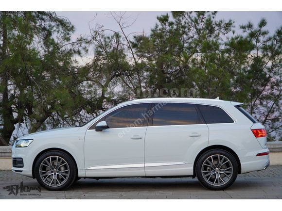 ERDEM'den 2017 Audi Q7 2.0 TFSI SLine 7Koltuklu Beyaz-Siyah Bayi