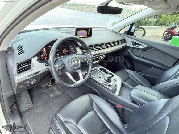 ERDEM'den 2017 Audi Q7 2.0 TFSI SLine 7Koltuklu Beyaz-Siyah Bayi