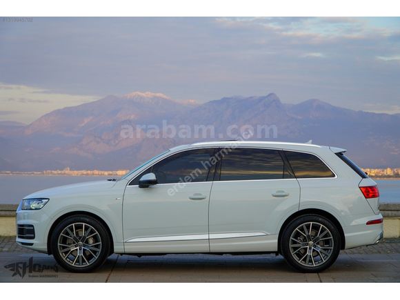ERDEM'den 2017 Audi Q7 2.0 TFSI SLine 7Koltuklu Beyaz-Siyah Bayi
