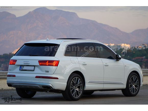 ERDEM'den 2017 Audi Q7 2.0 TFSI SLine 7Koltuklu Beyaz-Siyah Bayi