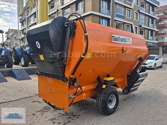 AYSAR'DAN TÜRK TRAKTÖR 6M YATAY YEM KARMA MAKİNASI