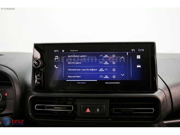 2026 OPEL COMBO 1.5 D ESSENTİAL- ORTA KONSOL -MATRİX FAR HATASIZ