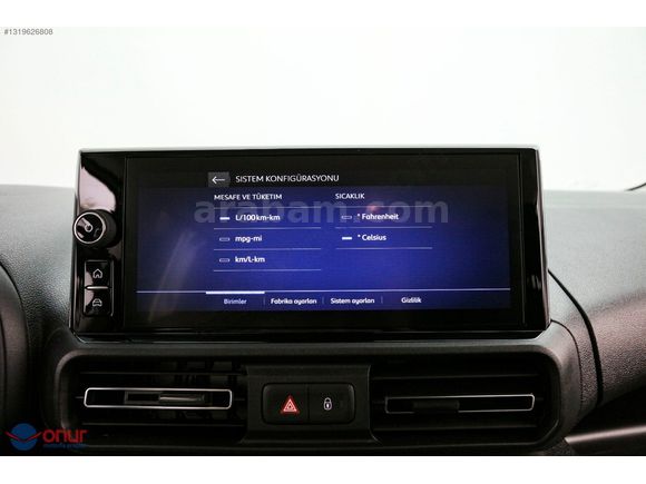 2026 OPEL COMBO 1.5 D ESSENTİAL- ORTA KONSOL -MATRİX FAR HATASIZ