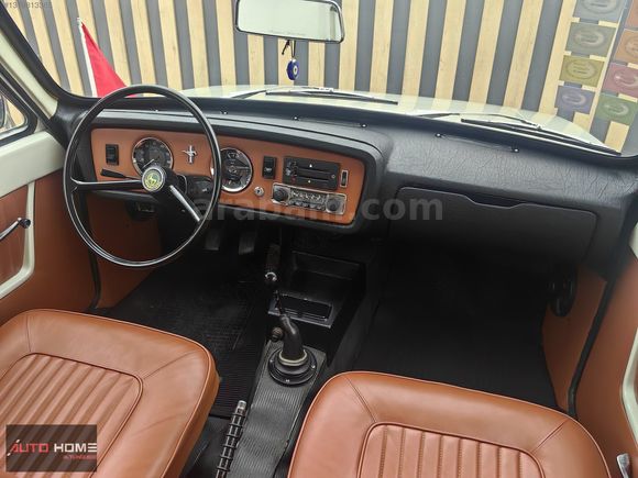 1974 ANADOL AKDENİZ A1 COUPE 1300 "122.000 KM"KEMİK DİREKSİYON