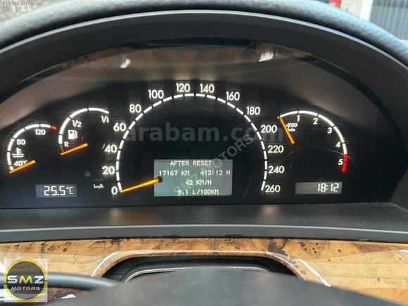 SMZ MOTORS MERCEDES 2002 S320 CDI VAKUM SUNROOF E KOLTUK K.K12T