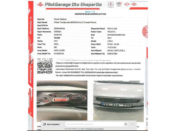 TEMİZ AİLE ARABASI Sahibinden Fiat Linea 1.3 Multijet Active Plus 2014 Model