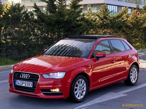 ORJİNAL CAM TAVANLI 2013 AUDI A3 1.6 DiZEL OTOMATİK ÖZEL RENK