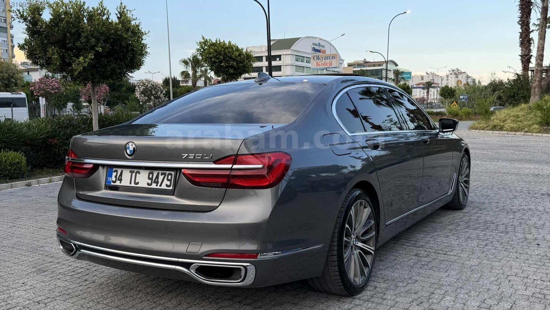 Galeriden BMW 7 Serisi 730i Long Executive Lounge 2016 Model Mersin 201.888 km Gri 6