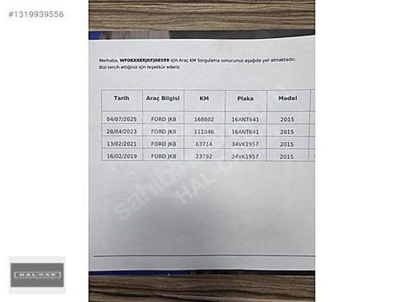 HAL-CAR'DAN 2015 FORD B-MAX TİTANİUM PK TAM OTOMATİK TAM BAKIMLI