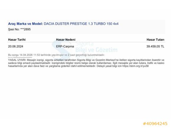 DEĞİŞENSİZ DÜŞÜK KM 4X4 BAKIMLI DUSTER
