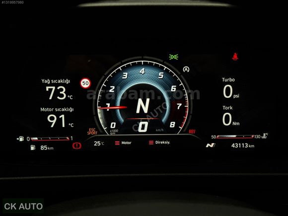 CK AUTO-2022 HYUNDAİ İ20 N 43.000 KM STOK 204 HP BOYASIZ