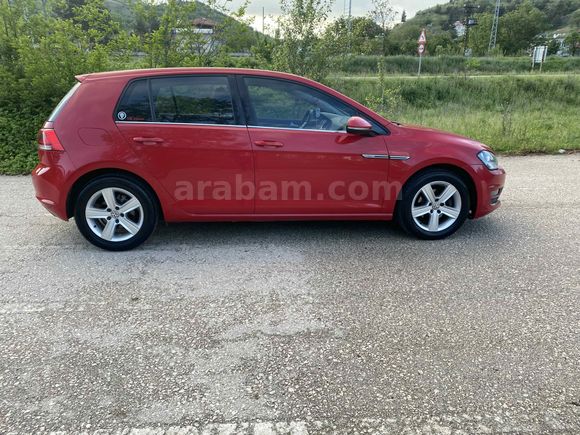 Kırmızı Golf7  1.6 TDi BlueMotion Comfortline 2014 Model 