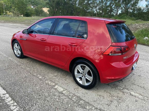 Kırmızı Golf7  1.6 TDi BlueMotion Comfortline 2014 Model 