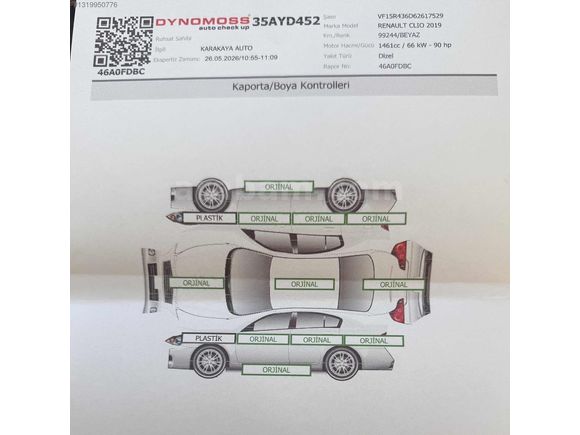 KARAKAYA AUTODAN HATASIZ BOYASIZ TAUCH PAKET CLIO