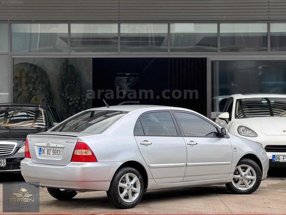 2003 TOYOTA COROLLA 1.6 BENZİN+LPG OTOMATİK DEĞİŞENSİZ
