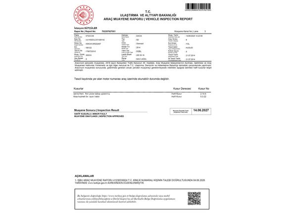 Sahibinden Dacia Sandero 1.5 dCi Stepway 2014 Model 