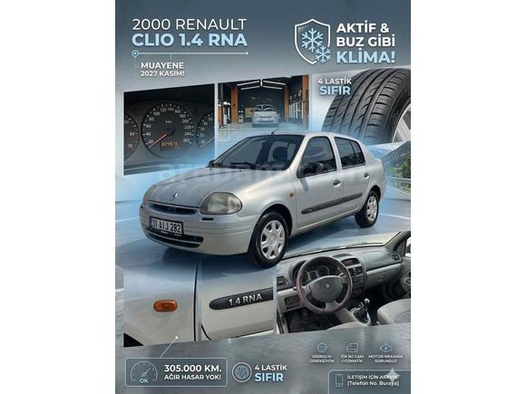 Sahibinden Renault Clio 1.4 RNA 2000 Model 