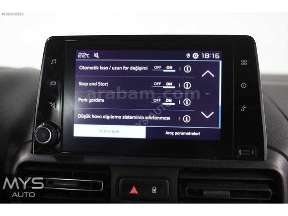 MYS AUTO'DAN 2023 CİTROEN BERLİNGO 1.5 BlueHDI BOYASIZ TRAMERSİZ