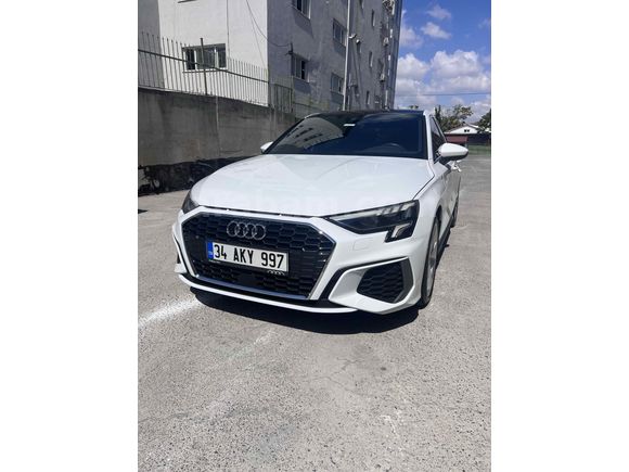 Sahibinden Audi A3 Sedan 35 TFSI S-Line 2023 Model İstanbul 51.000km Beyaz