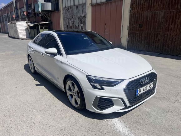 Sahibinden Audi A3 Sedan 35 TFSI S-Line 2023 Model İstanbul 51.000km Beyaz
