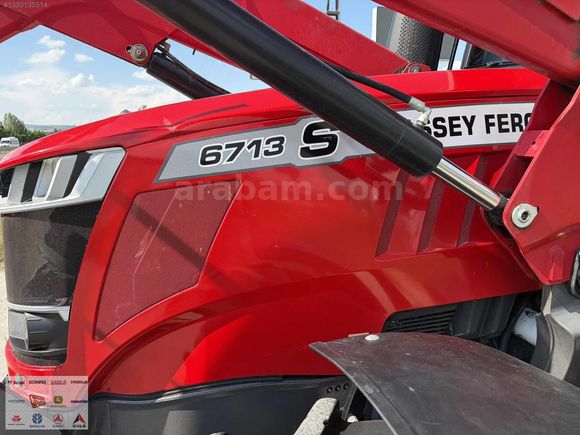2019 MASSEY 6713 S ÖN KEPÇE ÖN TLS FULL ÖZELİKLİ SIFIR GİBİ TRAK